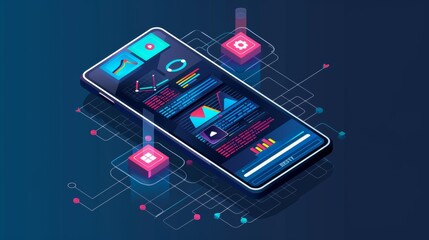 Mobile app analytics dashboard